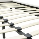 krevat dopio Nevil  PU mat bardhë 150x200 - Image 6