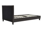 Bed Nevil  PU dark kafe mat 100x200 - Image 4