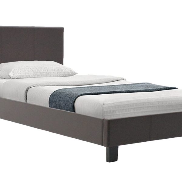 Bed Nevil  PU dark kafe mat 100x200