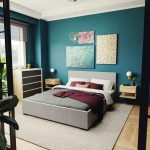 Krevat i dyfishtë Norse  me magazinim në pëlhurë gri 160x200cm - Image 2