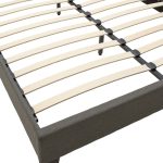 Krevat i dyfishtë Mago  në pëlhurë gri të errët 150x200cm - Image 6