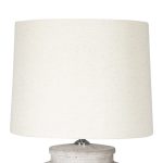 Llambë tavoline PWL-0002, Ε27, qeramikë e bardhë dhe e zezë, me nuancë bezhë - Image 3