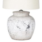 Llambë tavoline PWL-0002, Ε27, qeramikë e bardhë dhe e zezë, me nuancë bezhë - Image 4