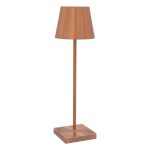 Llambë tavoline me prekje Brave, LED, ngjyrë rozë-ari, e karikueshme D10x35cm - Image 2