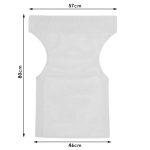 Pëlhurë e shpuar Nexus  profesionale për kolltuk regjisor gri pvc 45/57x1x78,5cm - Image 3