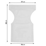 Pëlhurë profesionale me vrima akoworld 2x1 densitet në ngjyrë të bardhë-bezhë - Image 3