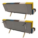 Sofa-bed 3-seater Freddo II  me pëlhurë shumëngjyrëshe 182x81x84cm - Image 7