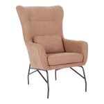 Armchair Rimbo  kalbur mollë kadife pëlhurë-këmbë e zezë 66x81x102cm