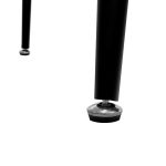 Tavolina e ngrënies Conor  me sipërfaqe MDF ngjyrë çimento gri Këmbët në metal të zi 130x80x75,5cm - Image 5