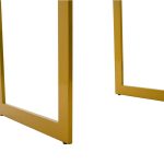 Tavolina e ngrënies Paris  qelqi 8mm model mermeri-artë 120x80x75cm - Image 5