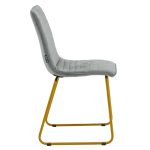 Karrige Amalia metal ari me kadife gri - Image 3