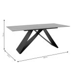 Tabela Kitcen Sabrina  sintered stone sonoma-black 180x90 x75cm - Image 5