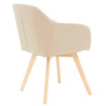 Safira armchair  PU pëlhurë beige-natyrore 57x58x84cm - Image 2