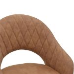 Armchair Macie  pëlhurë antike kafe-e zezë 58x50x85cm - Image 5