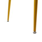 Tavolina e ngrënies Paris  qelqi 8mm mermer i bardhë-artë 150x80x75cm - Image 4