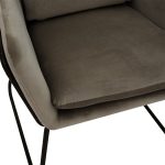 Armchair Mira  anthracite-black 65x69x86cm - Image 6