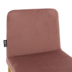 Karrige shanku Hydro, këmbë metalike ari-kadife mollë - Image 5