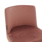 Bar Stool lartësi mesatare I paanshëm I metali këmbët e arta-kadife mollë kalbur - Image 5