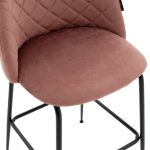 Bar Stool Kudos metal këmbët e zeza-kadife mollë kalbur - Image 6