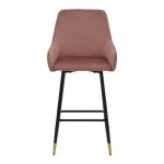 Bar Stool Lithe metal golden black legs-velvet kalbur mollë 47x44x98cm - Image 4