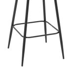 Karrige shanku Renish, stof fildish me këmbë metalike të zeza 51x57x114cm - Image 7