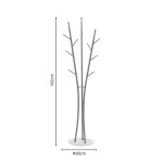 Varëse metalike për pallto Marianni, ngjyrë e bardhë - ari 50x38x182cm - Image 5