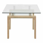 Tavolinë Vrocho  dru-xham natyral 110x60x45cm - Image 3