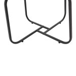 Tavolinë e mesme, set dy-pjesësh Crismory me 2 MDF në nuancë mermeri të bardhë dhe këmbë metalike të zeza - Image 5