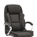 Karrige zyre Verxian, PU e zezë 70x68x116cm - Image 2