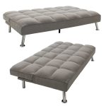 3 seater Sofa-bed Rebel  me pëlhurë në ngjyrë gri të lehtë 189x92x82cm - Image 3