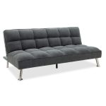 3 seater divan-krevat Rebel  me pëlhurë në ngjyrë gri të errët 189x92x82cm