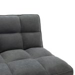 3 seater divan-krevat Rebel  me pëlhurë në ngjyrë gri të errët 189x92x82cm - Image 4