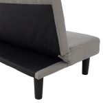 Divan-krevat Breathe  pëlhurë gri 167x77x73 cm - Image 6