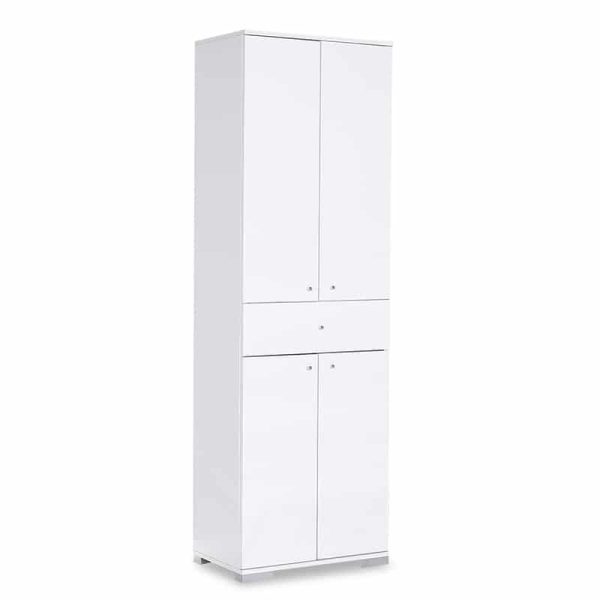 Kabineti multipurpose Chad  në ngjyrë të bardhë gloss 60x40x187cm