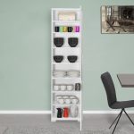 Kolona e kabinetit Diamond1  shkëlqyes i bardhë 50x35x187cm - Image 2