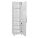 Kolona e kabinetit Diamond1  shkëlqyes i bardhë 50x35x187cm - Image 3