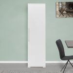 Kolona e kabinetit Diamond1  shkëlqyes i bardhë 50x35x187cm - Image 5