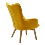Armchair Kido  kadife ngjyrë të verdhë - Image 3