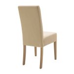 Karrige Ditta  me ecru pu - këmbët prej druri sonoma - Image 2