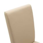 Karrige Ditta  me ecru pu - këmbët prej druri sonoma - Image 5