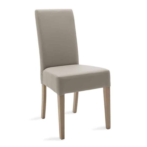 Karrige Ditta  me pu gri - këmbët prej druri sonoma