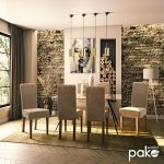 Karrige Ditta  me pëlhurë ecru - këmbë druri arrë - Image 2