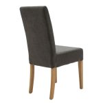 Karrige Ditta  me pëlhurë anthracite - këmbët prej druri sonoma - Image 2