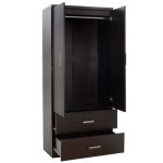 Gardërobë LEGO me 2 dyer dhe sirtarë në ngjyrë wenge 80x45x180cm - Image 4