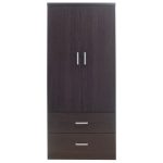 Gardërobë LEGO me 2 dyer dhe sirtarë në ngjyrë wenge 80x45x180cm - Image 5