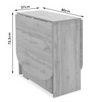 Tavolina e ngrënies Nadine polymorphic-extendable color sonoma 160x80x76.5cm - Image 7