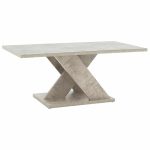 Tavolinë mesi Solange, me ngjyrë gri antike, 110x55x47.5cm