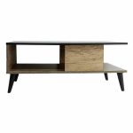 Tavolina e kafesë Moisiu  ngjyra e zezë mermer-sonoma 90x54x37.5cm - Image 2