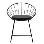 Seth  karrige teli metalik i zi me jastëk të zi PVC - Image 4