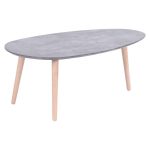 Tryezë kafeje HAMILTON  çimento gri 89x48x33cm - Image 3